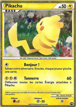Pikachu (PW7) (French) [Pikachu World Collection Promos]