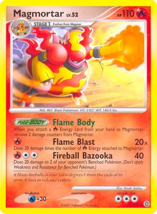 Magmortar (31/132) (Theme Deck Exclusive) [Diamond & Pearl: Secret Wonders]