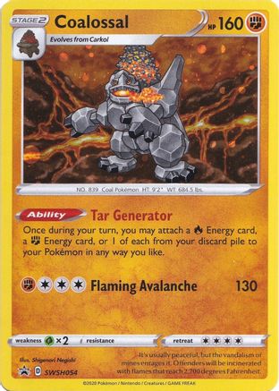 Coalossal (SWSH054) [Sword & Shield: Black Star Promos]