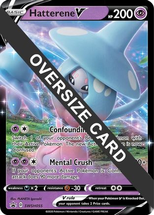 Hatterene V (SWSH055) (Jumbo Card) [Sword & Shield: Black Star Promos]