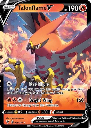 Talonflame V (029/185) [Sword & Shield: Vivid Voltage]