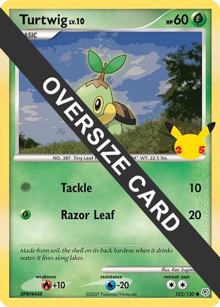 Turtwig (103/130) (Jumbo Card) [First Partner Pack]