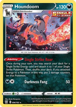 Houndoom (096/163) (Theme Deck Exclusive) [Sword & Shield: Battle Styles]