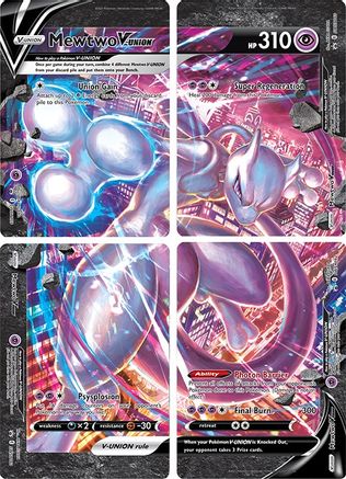 Mewtwo V-Union (Set of 4) [Sword & Shield: Black Star Promos]