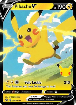 Pikachu V (SWSH143) (Celebrations) [Sword & Shield: Black Star Promos]