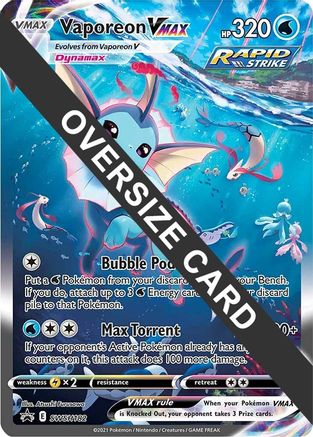 Vaporeon VMAX (SWSH182) (Jumbo Card) [Sword & Shield: Black Star Promos]
