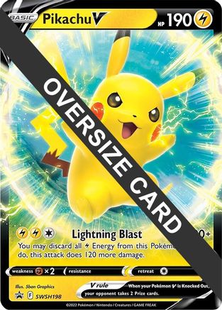 Pikachu V (SWSH198) (Jumbo Card) [Sword & Shield: Black Star Promos]