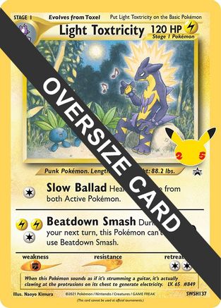 Light Toxtricity (SWSH137) (Jumbo Card) [Sword & Shield: Black Star Promos]