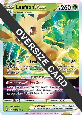 Leafeon VSTAR (SWSH195) (Jumbo Card) [Sword & Shield: Black Star Promos]