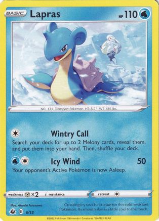 Lapras (6/15) [McDonald's Promos: Match Battle]