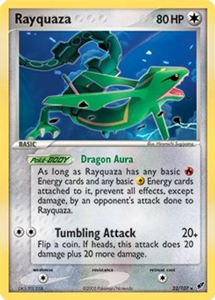 Rayquaza (22/107) (Theme Deck Exclusive) [EX: Deoxys]