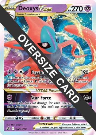 Deoxys VSTAR (SWSH268) (Jumbo Card) [Sword & Shield: Black Star Promos]