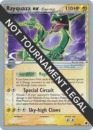 Rayquaza ex (97/101) (Delta Species) (Legendary Ascent - Tom Roos) [World Championships 2007]