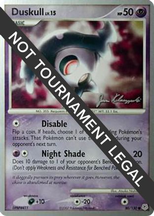 Duskull LV.15 (80/130) (Psychic Lock - Jason Klaczynski) [World Championships 2008]