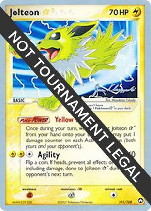 Jolteon Star (101/108) (Psychic Lock - Jason Klaczynski) [World Championships 2008]