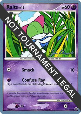 Ralts LV.13 (102/132) (Psychic Lock - Jason Klaczynski) [World Championships 2008]