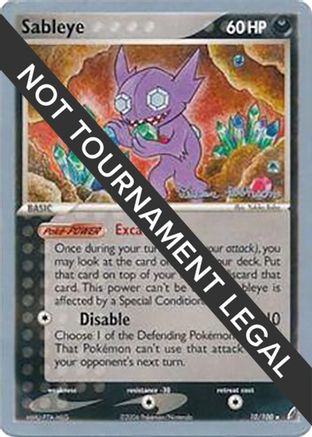 Sableye (10/100) (Intimidation - Tristan Robinson) [World Championships 2008]