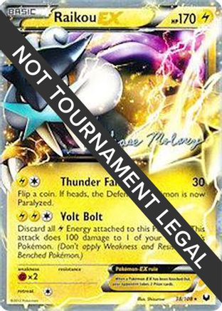 Raikou EX (38/108) (Eeltwo - Chase Moloney) [World Championships 2012]