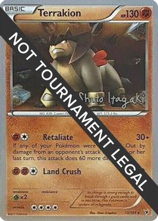 Terrakion (73/101) (Terraki-Mewtwo - Shuto Itagaki) [World Championships 2012]