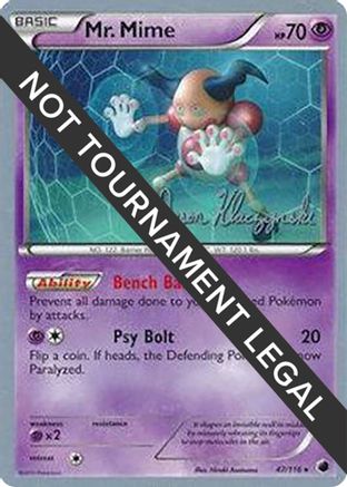 Mr. Mime (47/116) (Darkrai Deck - Jason Klaczynski) [World Championships 2013]