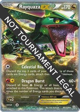 Rayquaza EX (85/124) (Anguille Sous Roche - Clement Lamberton) [World Championships 2013]