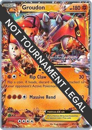 Groudon EX (85/160) (Primal Groudon - Alejandro Ng-Guzman) [World Championships 2015]