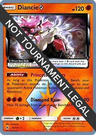 Diancie Prism Star (74/131) (Buzzroc - Naohito Inoue) [World Championships 2018]