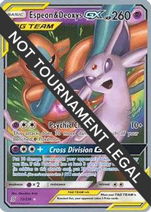Espeon & Deoxys GX (72/236) (Perfection - Henry Brand) [World Championships 2019]