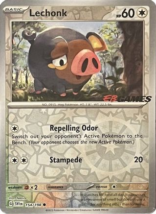 Lechonk (154/198) (EB Games Promo) [Scarlet & Violet: Base Set]