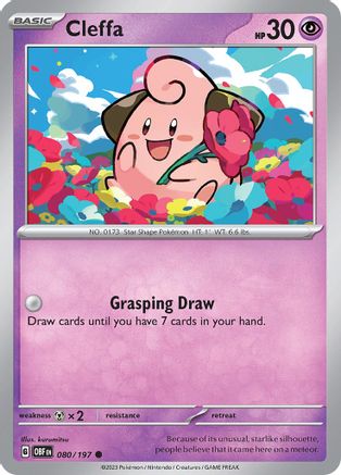 Cleffa (080/197) [Scarlet & Violet: Obsidian Flames]