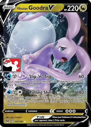 Hisuian Goodra V (135/196) [Prize Pack Series Three]