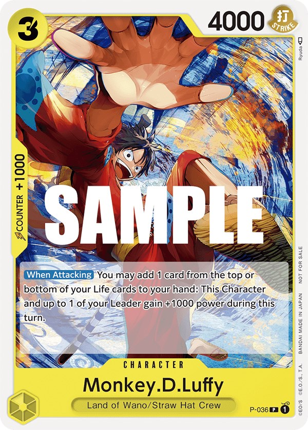 Monkey.D.Luffy (Pre-Release Tournament) [One Piece Promotion Cards]