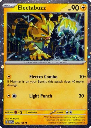 Electabuzz (125/165) (Cosmos Holo) [Miscellaneous Cards]