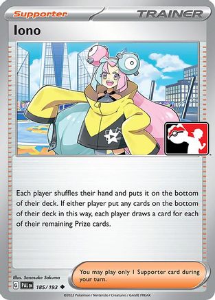 Iono (185/193) [Prize Pack Series Four]