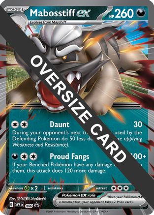 Mabosstiff ex (086) (Jumbo Card) [Scarlet & Violet: Black Star Promos]