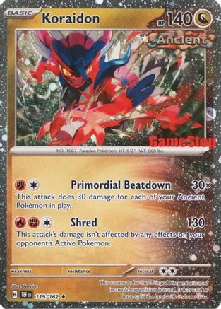 Koraidon (119/162) (GameStop Promo) [Miscellaneous Cards]