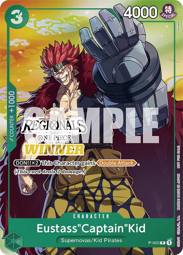 Eustass"Captain"Kid (Online Regional 2024 Vol. 2) [Winner] [One Piece Promotion Cards]