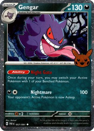 Gengar (057/091) (Cosmos Holo) [Trick or Trade 2024]