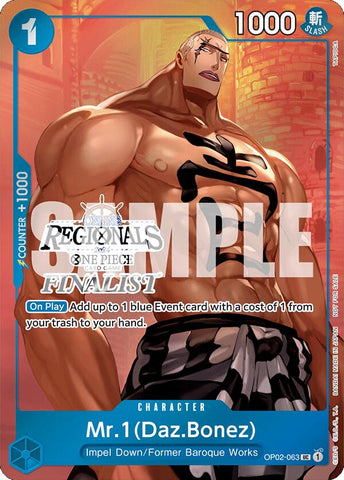 Mr.1 (Daz.Bonez) (Online Regional 2024 Vol. 3) [Finalist] [One Piece Promotion Cards]