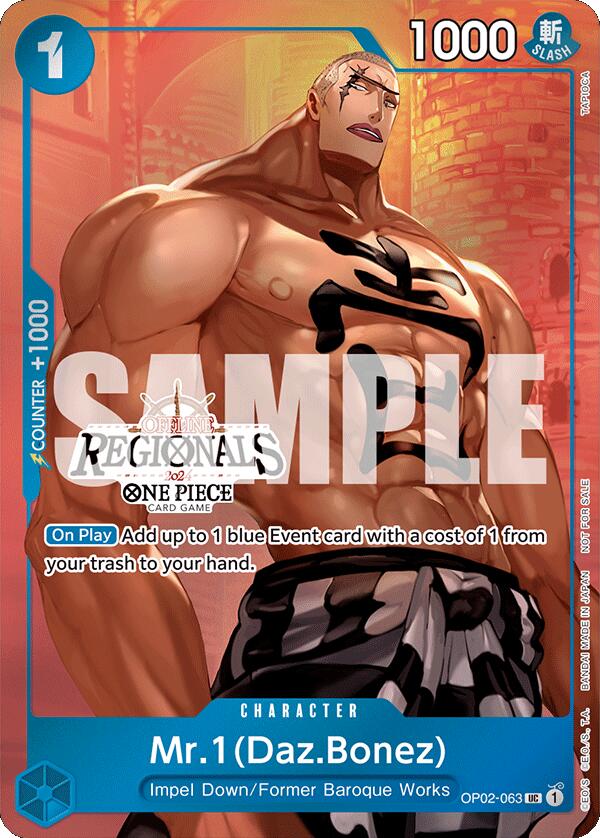 Mr.1 (Daz.Bonez) (Offline Regional 2024 Vol. 3) [One Piece Promotion Cards]