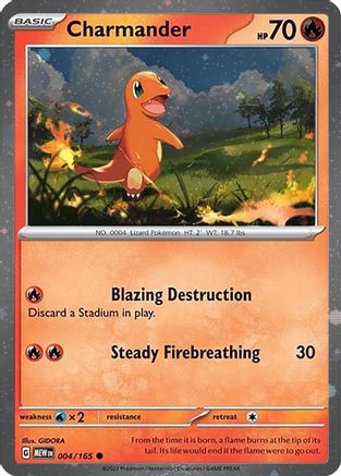 Charmander (004/165) (Cosmos Holo) [Scarlet & Violet: Black Star Promos]