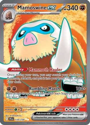 Mamoswine ex (174/159) [Scarlet & Violet: Journey Together]