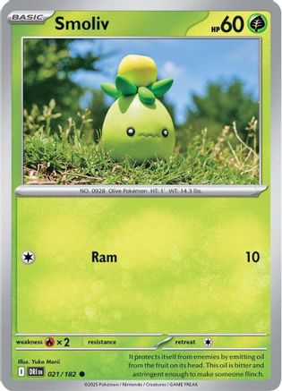 Smoliv 021/182 - SV10 Destined Rivals Reverse Holofoil