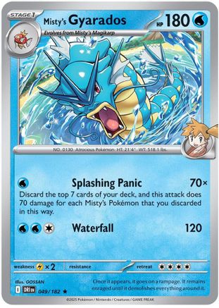 Misty's Gyarados 049/182 - SV10 Destined Rivals Holofoil