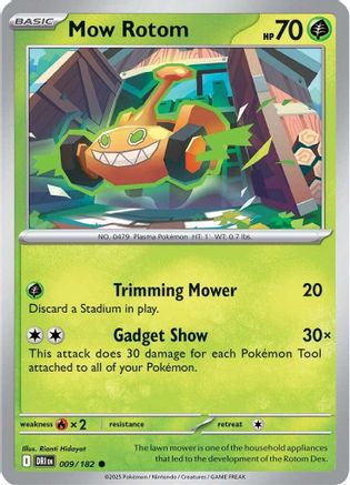 Mow Rotom 009/182 - SV10 Destined Rivals Reverse Holofoil