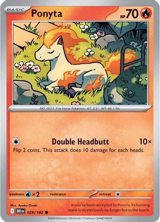 Ponyta 029/182 - SV10 Destined Rivals Reverse Holofoil