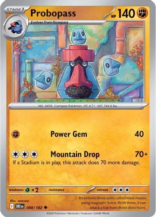 Probopass 098/182 - SV10 Destined Rivals Reverse Holofoil