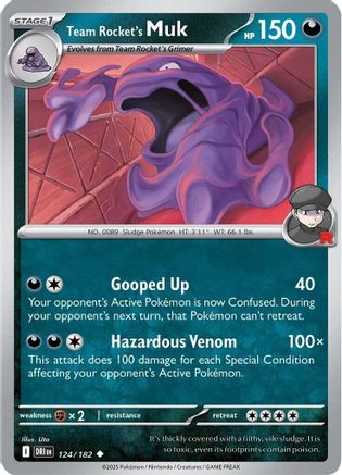 Team Rocket's Muk 124/182 - SV10 Destined Rivals Reverse Holofoil