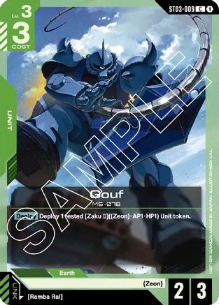 Gouf (ST03-009) - Starter Deck 03 Zeons Rush