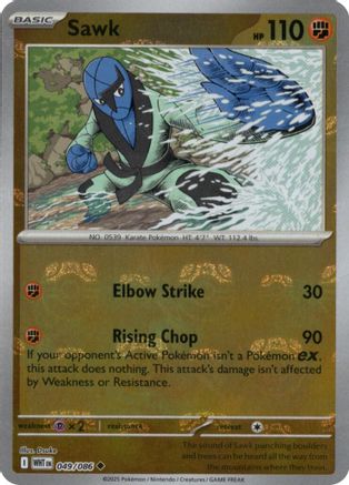 Sawk (Master Ball Pattern) 49 - SV White Flare Holofoil